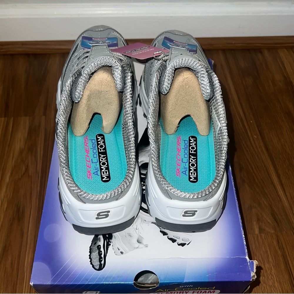 Skechers Gray Athletic Shoes with Air-Cooled Comfort - Picture 2 of 6